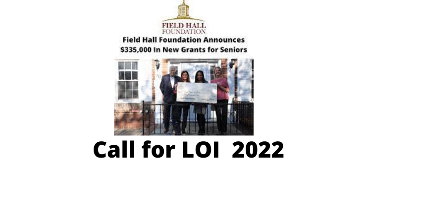 Field Hall Foundation invites applications for older adult programs