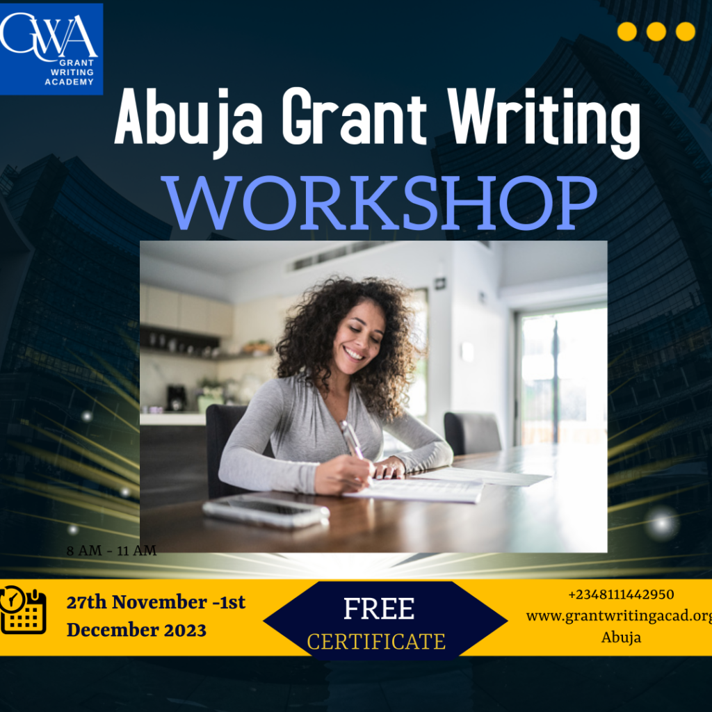 Grant Writing Workshop Grant Writing Academy   Abuja Grant Writing Workshop 1 1 1024x1024 