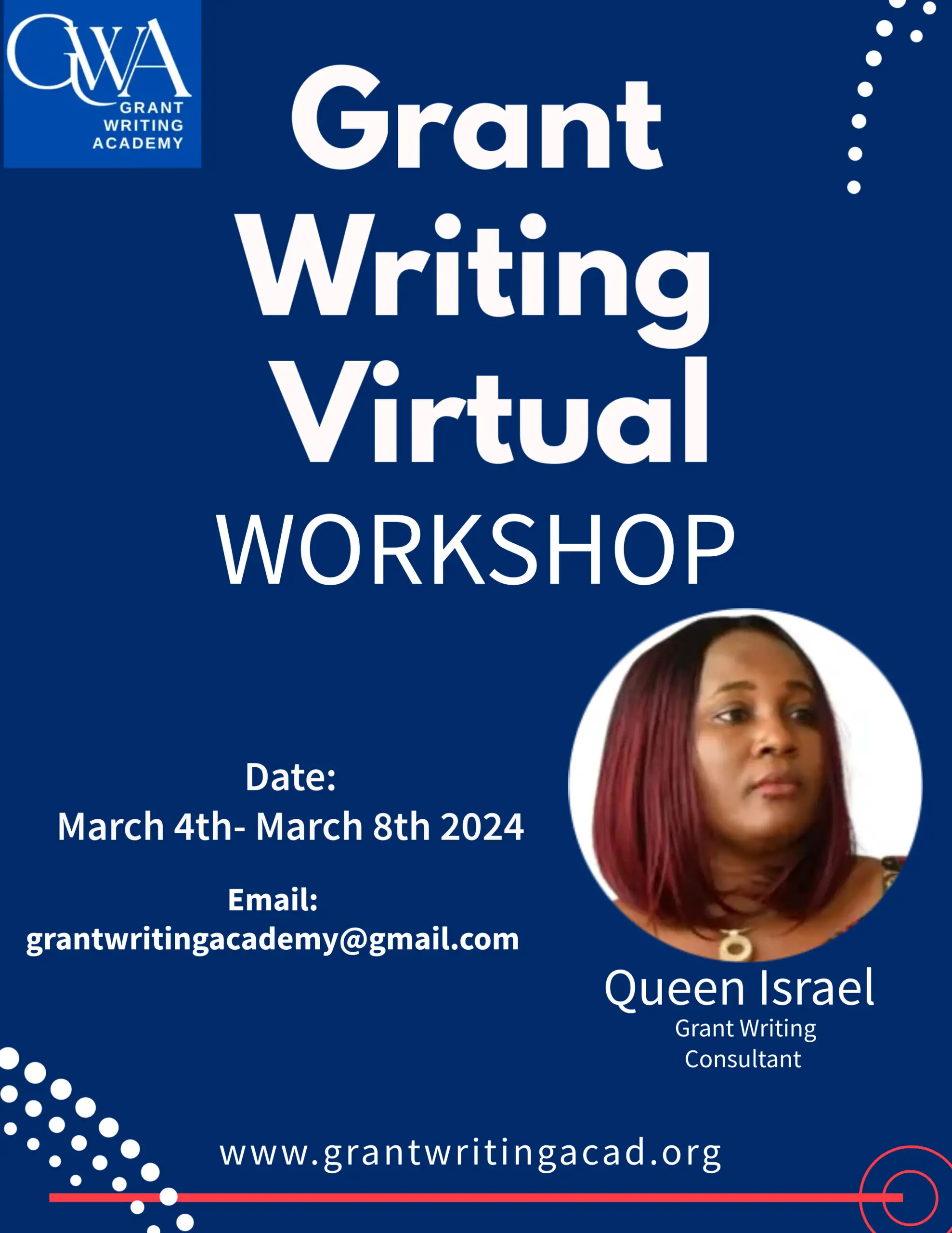 2024 Grant Writing Virtual Workshop