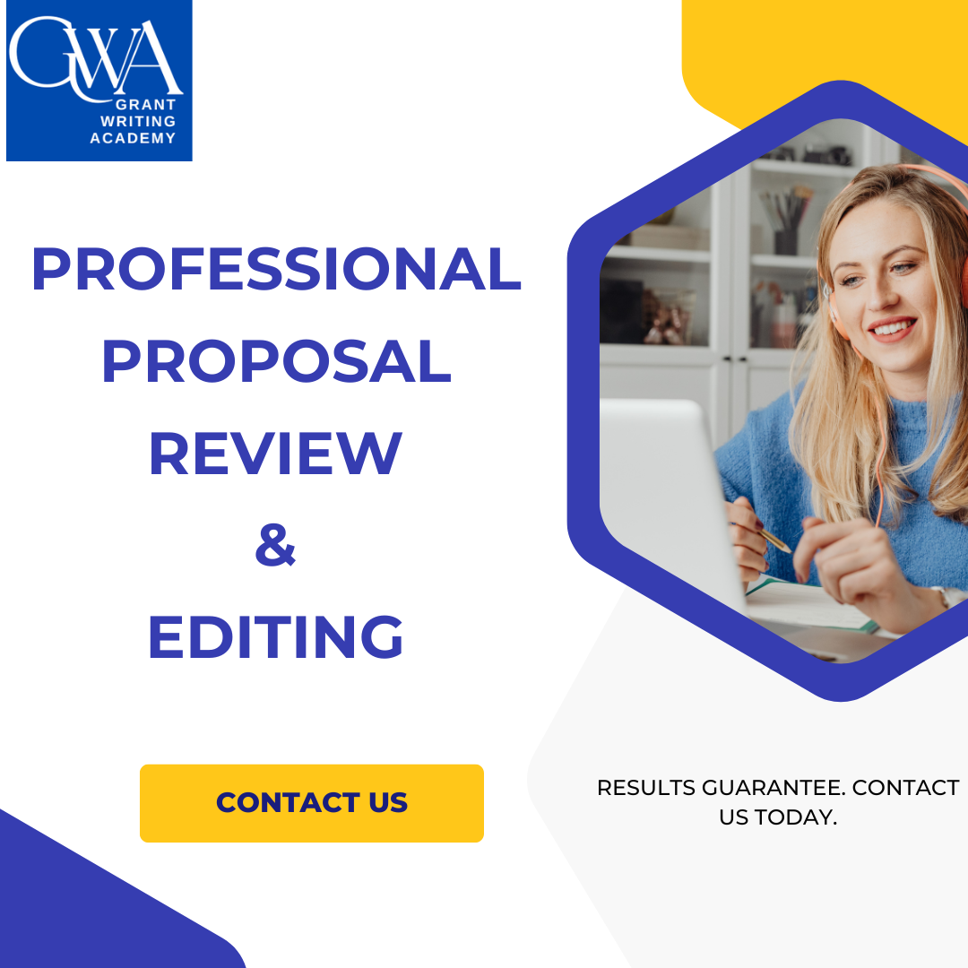 Contact us for your Grant Proposal Review & Editing Services