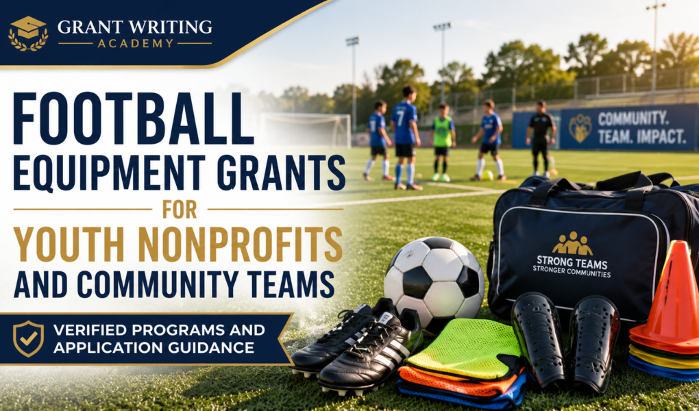 Football Equipment Grants for Youth Nonprofits and Community Teams