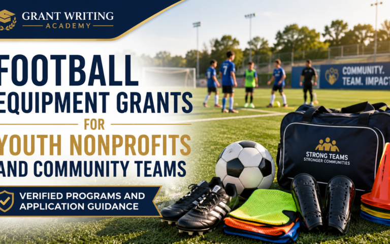 Football Equipment Grants for Youth Nonprofits and Community Teams
