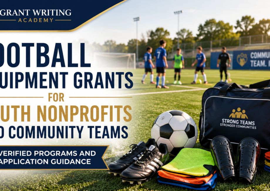 Football Equipment Grants for Youth Nonprofits and Community Teams
