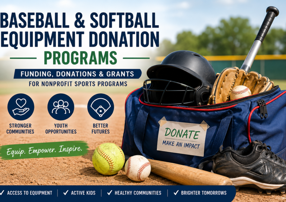 Baseball and Softball Equipment Donations for Nonprofits