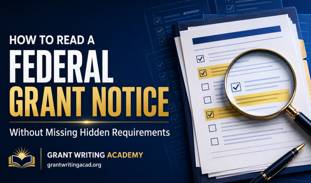 How to Read a Federal Grant Notice Without Missing Hidden Requirements