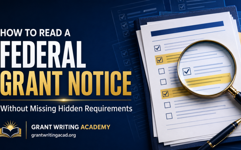 How to Read a Federal Grant Notice Without Missing Hidden Requirements