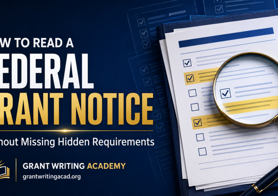 How to Read a Federal Grant Notice Without Missing Hidden Requirements