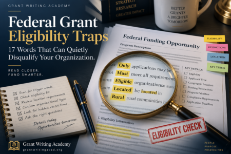 Federal Grant Eligibility Traps: 17 Words That Can Quietly Disqualify Your Organization